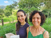 Maria Stella (left), and Maria Christina (right), the mother/daughter team who run Santa Maria do Vintem farm in Santa Rita do Sapucai, Brazil.