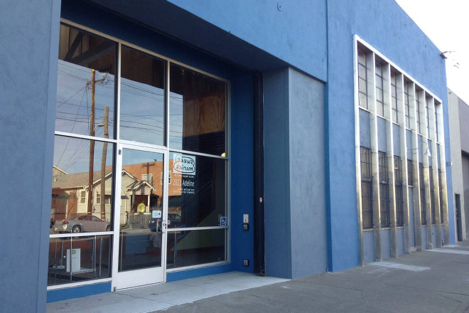 We actually exist in the non-virtual world. Here's our Adeline street store front.