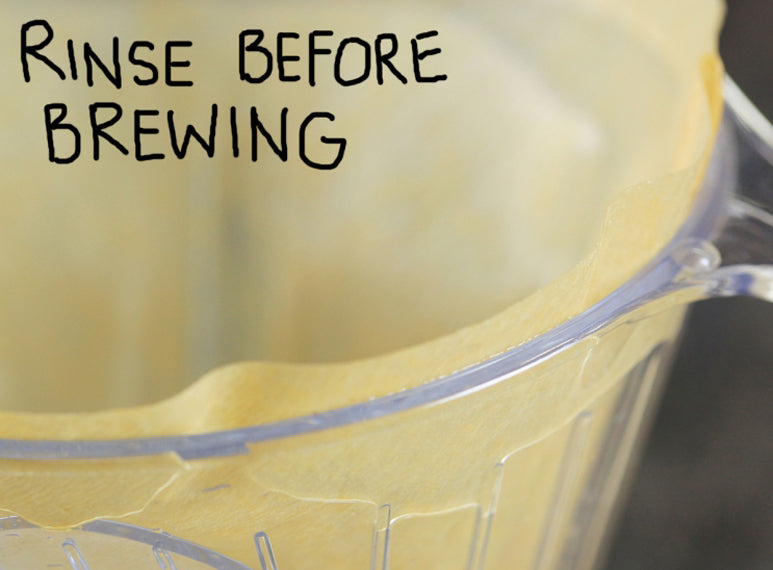 Rinse before brewing for best results