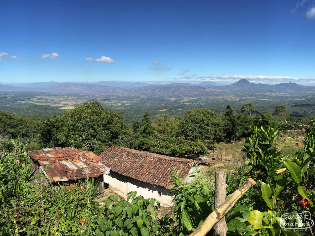View of the Omoa valley from Finca Miravalles in Apaneca Ahuachapán.