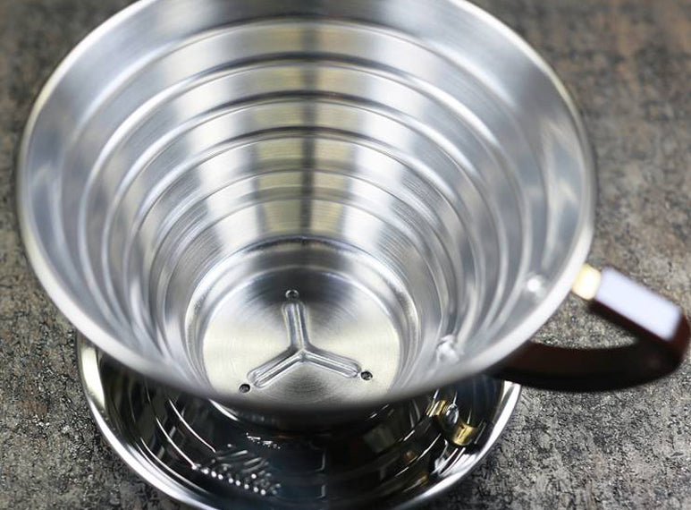 Large Wave 185 Stainless Steel Dripper by Kalita – Sweet Maria's
