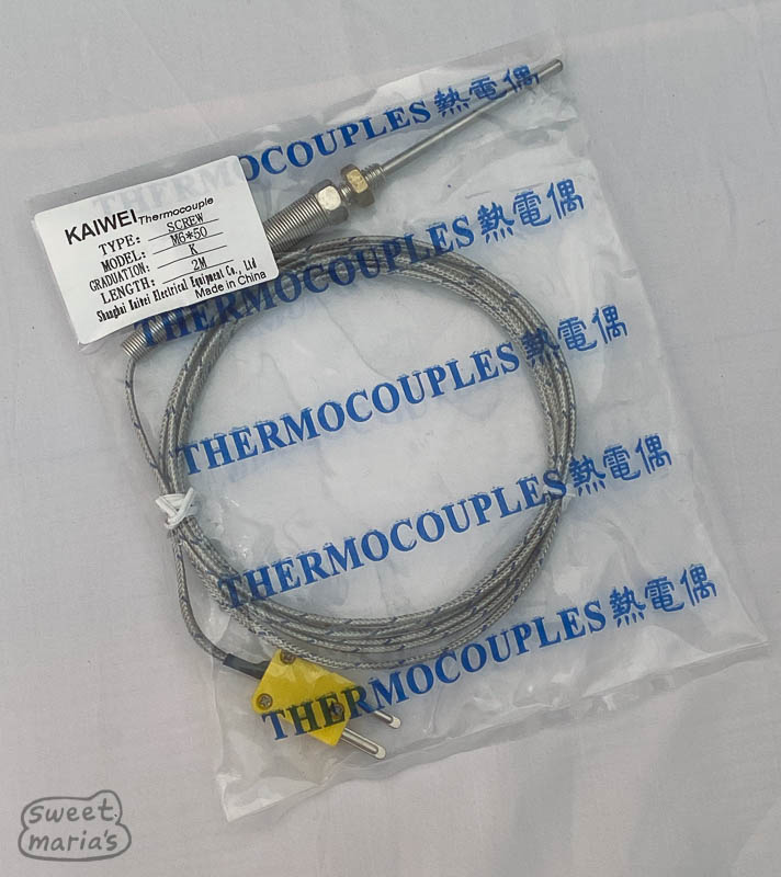 Stainless Steel Rigid Thermocouple 50mm – Sweet Maria's