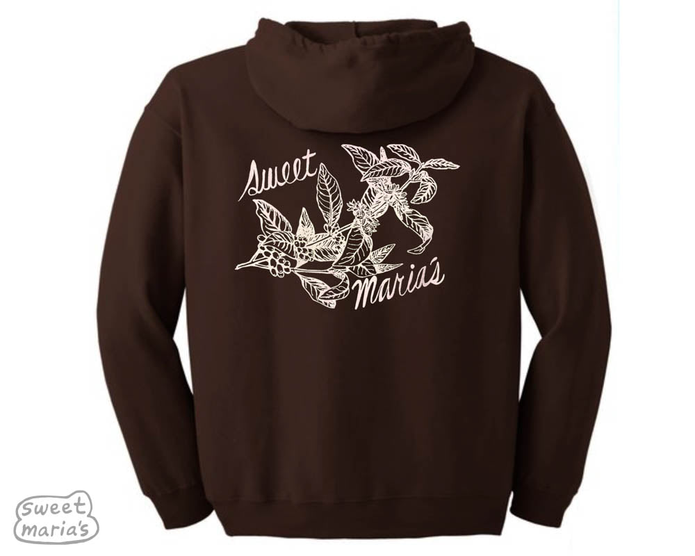 A place you night want to put the iron on patch?  Sweet Maria's Chocolate Brown Hoodie