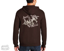 Sweet Maria's Chocolate Brown Hoodie,  zip up sweatshirt