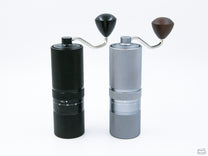 The Easy Adjust Hand Grinder is available in Black or Silver.