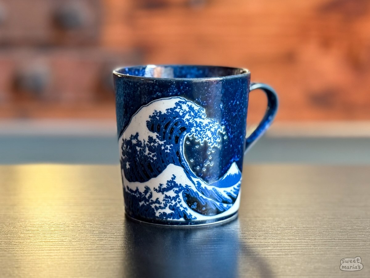 ノダテマグ　years color mug 紺色2024 NODATE Namako Blue Great Wave Mug – Sweet Maria's