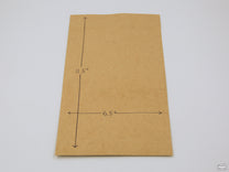1lb stand up pouch shown with dimensions.