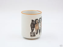 The Wild Horses Mug holds 8 oz of your brew.