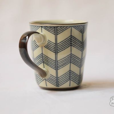 Chevron Kimono Mug from Japan - a pattern from am antique kimono design
