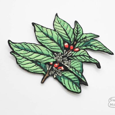 Coffee Branch Embroidered Patch