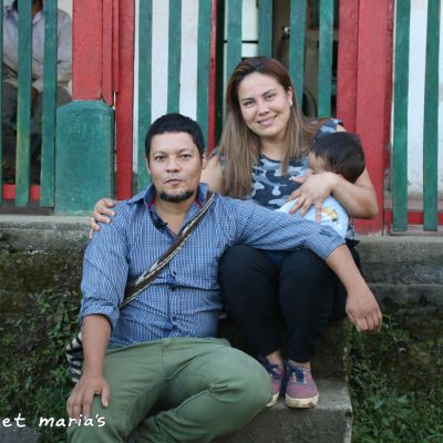 Sandoval family at their coffee farm Canta Ranas in Santa Isabel, Tolima, Colombia.