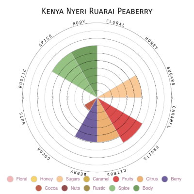 Kenya Nyeri Ruarai Peaberry