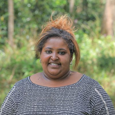 Yodit, coffee farmer and pharmacist, owner of Senna Katta Mountain green coffee farm in Limu Kossa, Ethiopia.