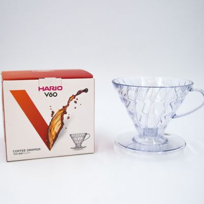 Hario V60 Plastic Coffee Dripper - Clear