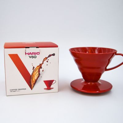 Hario V60 Plastic Coffee Dripper - Red