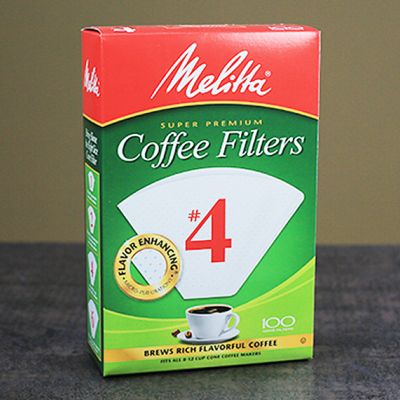Melitta Filters #4 Size Box of 100 - White