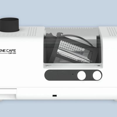 The roaster is also available in white. Choose your color preference when adding to cart.