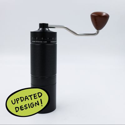 Easy Adjust Hand Grinder with SS Burrs - Black