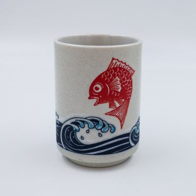 Red Seabream & Waves Cup