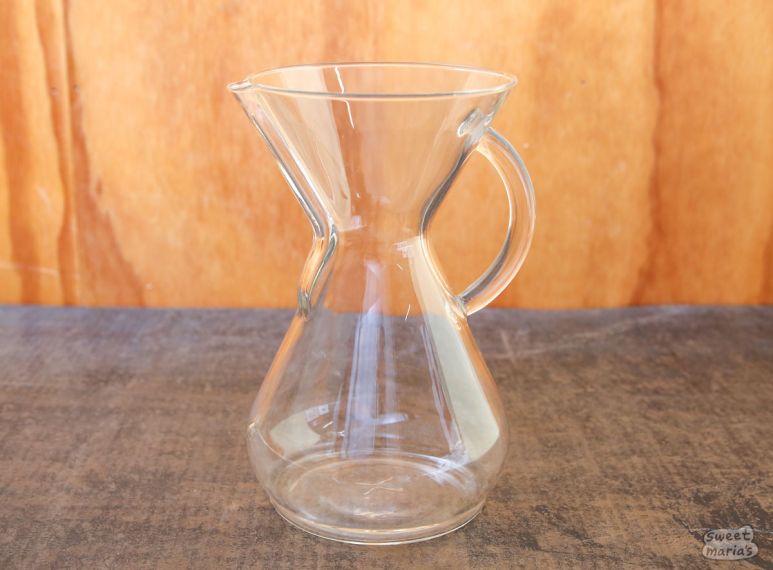 Chemex Caffettiera In Vetro Soffiato A Mano, 8 Tazze, Modello CM-3, Design Iconico A Clessidra, Con Colletto In Legno - 3