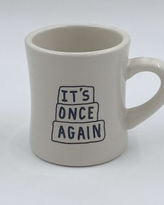 It's Once Again nostalgic diner mug by Agnes, at Sweet Maria's Coffee