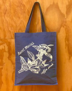 Sweet Maria's Blue Jute Tote