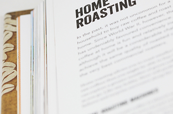 Close up of a coffee book